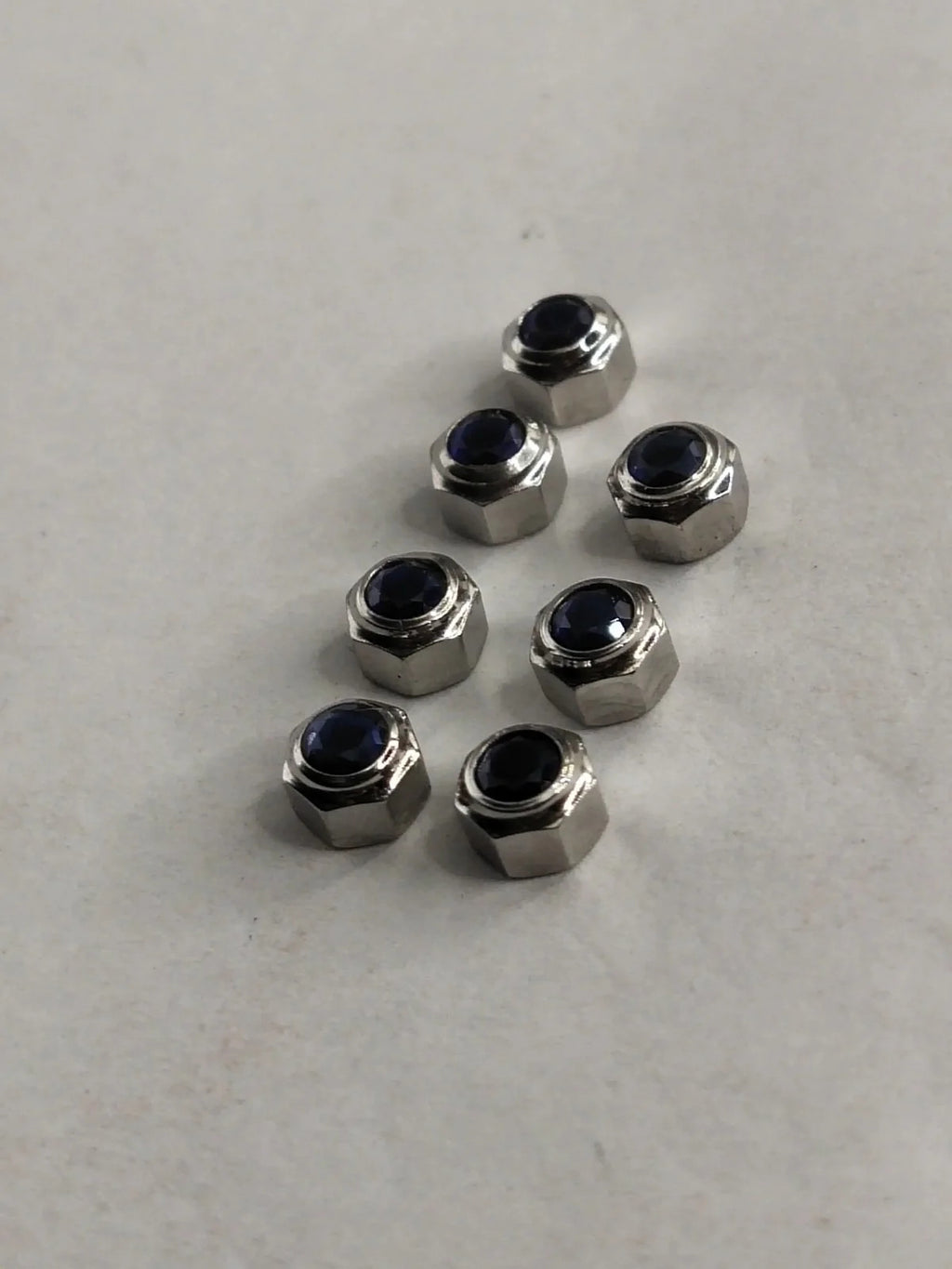 Original Cartier Santos Stainles Steel Crown/4.7 / dark blue stone/Used .....1ps