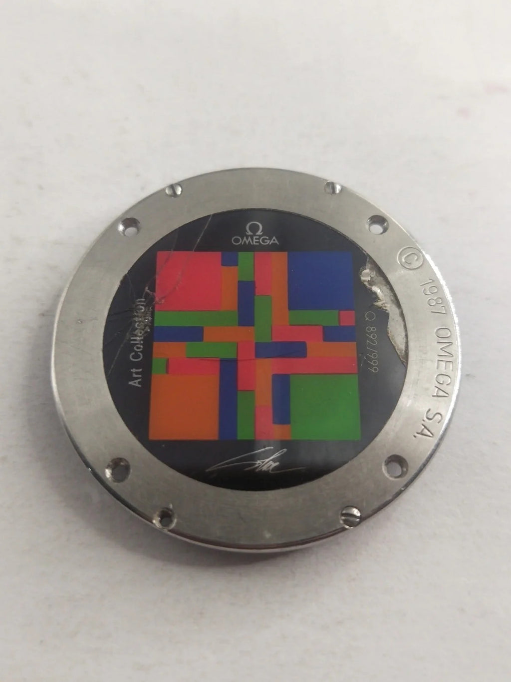 Original back cover Omega Art Collection Limited Edition /196 0 430/596 0 430/us