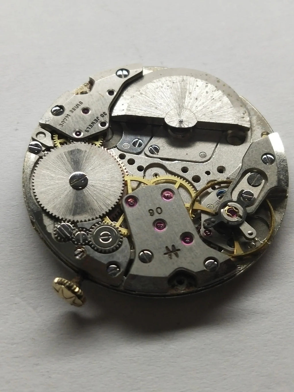 Hamilton automatic movement with dial and hands, fully working, used Cal .90