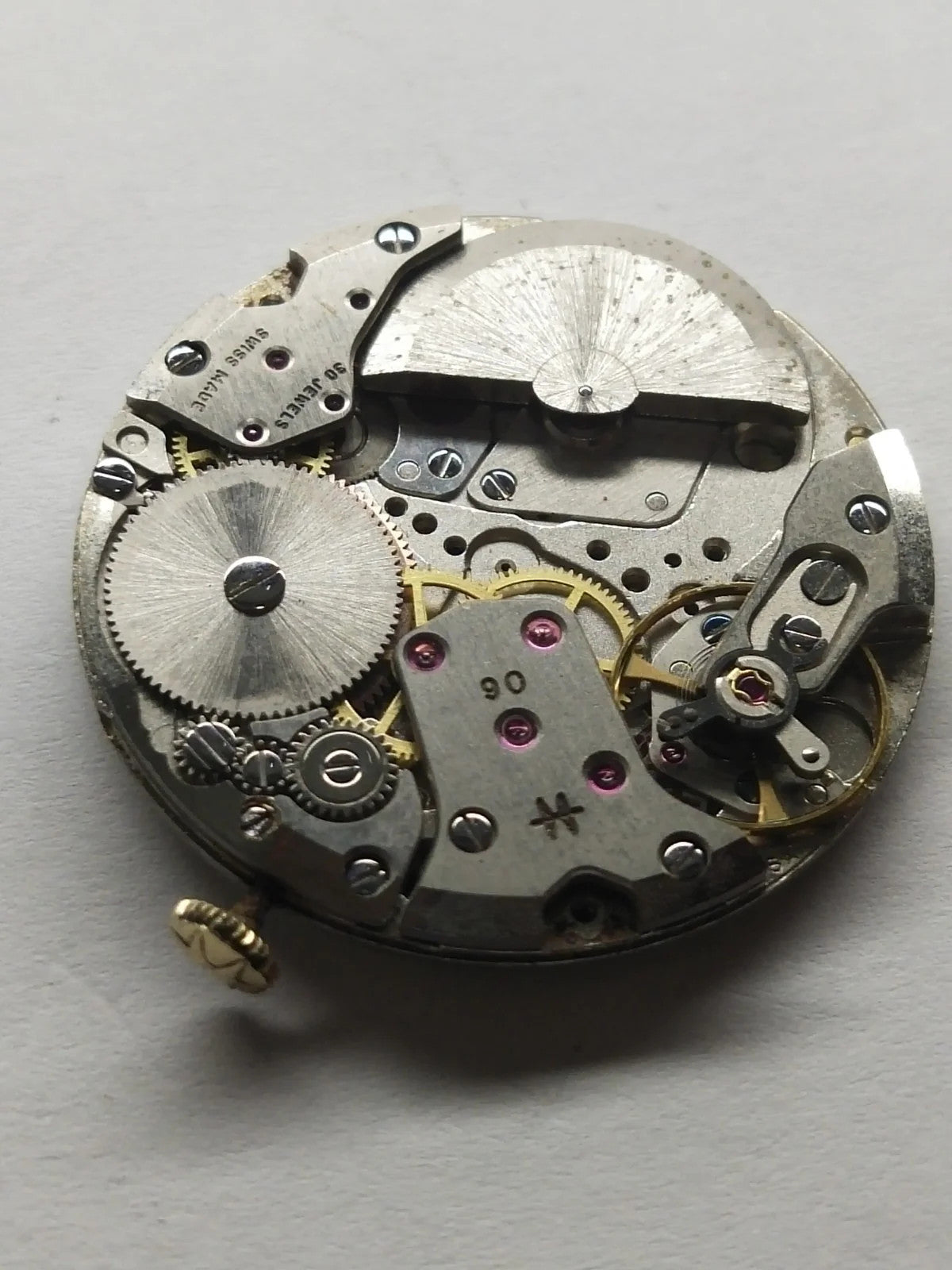 Hamilton automatic movement with dial and hands, fully working, used Cal .90