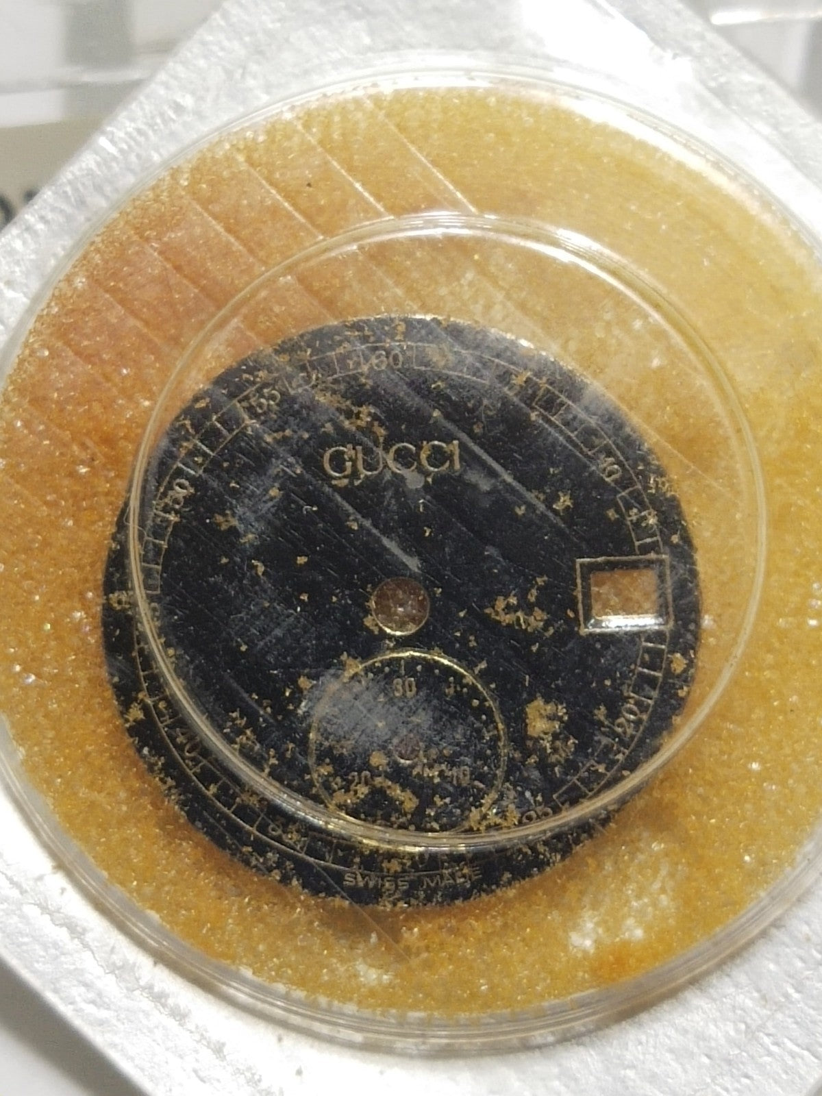 GUCCI Original / Dail / Part No. 051.163 / black color sealed package 