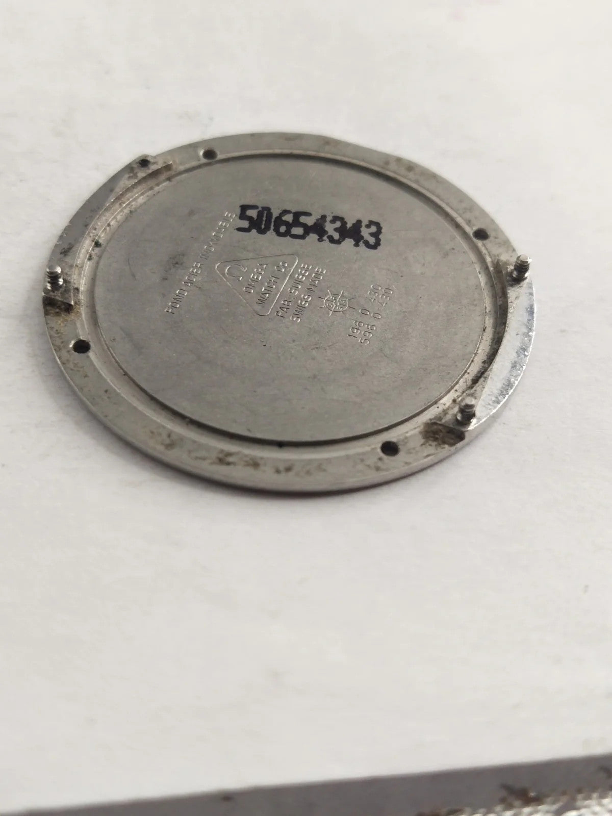 Original back cover Omega Art Collection Limited Edition /196 0 430/596 0 430/us