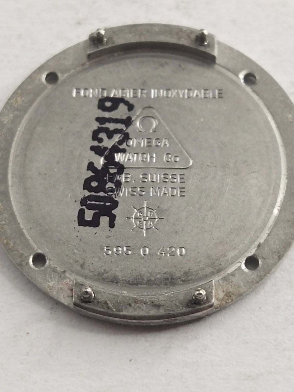 Original back cover Omega Art Collection Limited Edition /595 0 420/us