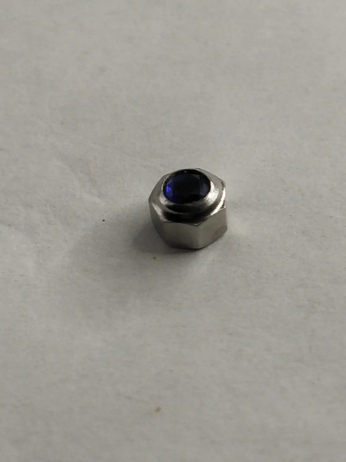 Original Cartier Santos Stainles Steel Crown/4.7 / dark blue stone/Used .....1ps