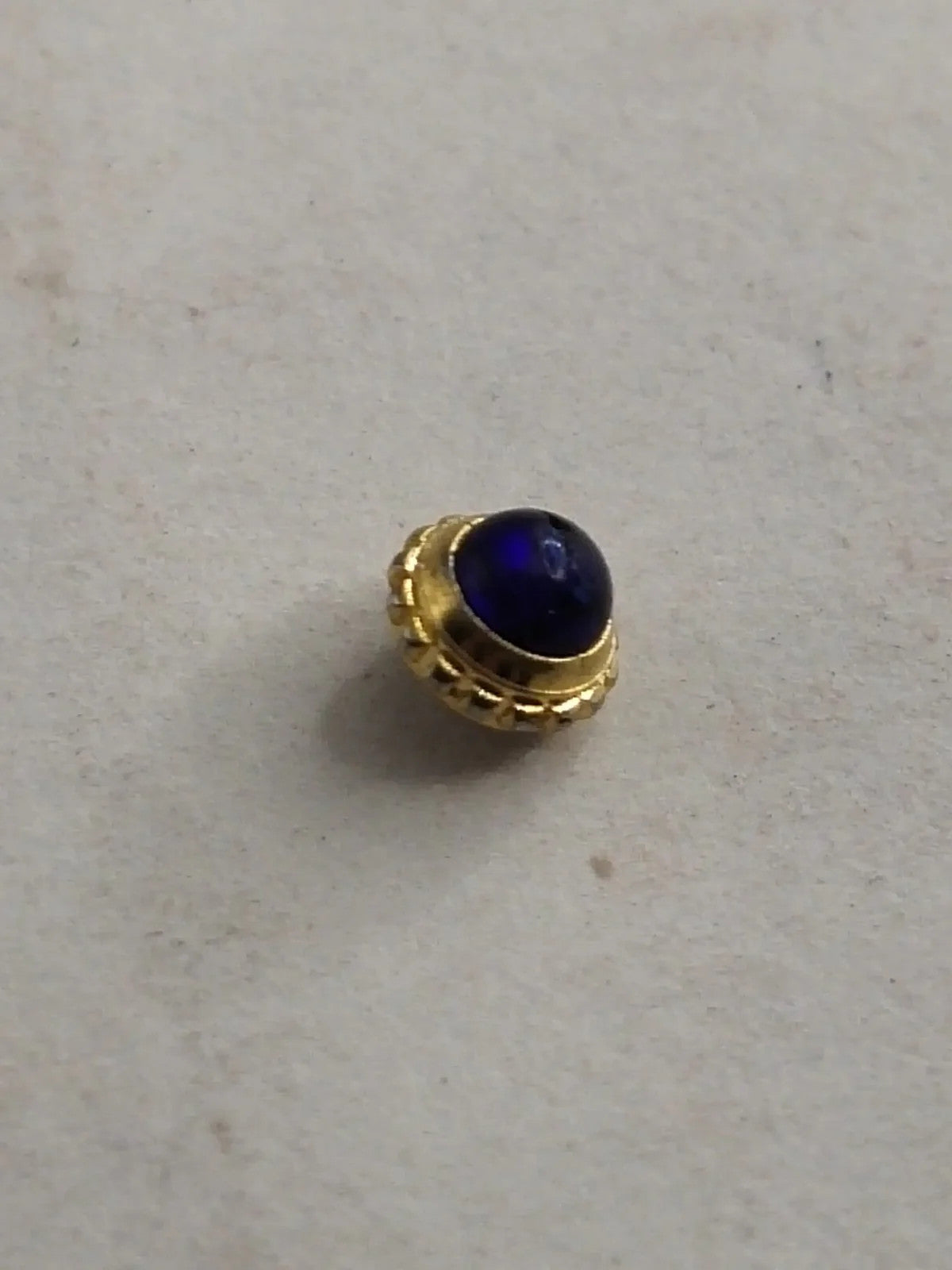 Original Cartier Crown With blue stone for Tank Must/ 4.5mm/ used