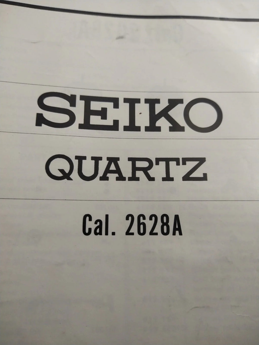 NOS Circuit Plock Seiko Cal / 2628A /2626A/2626BPart . 4001 270