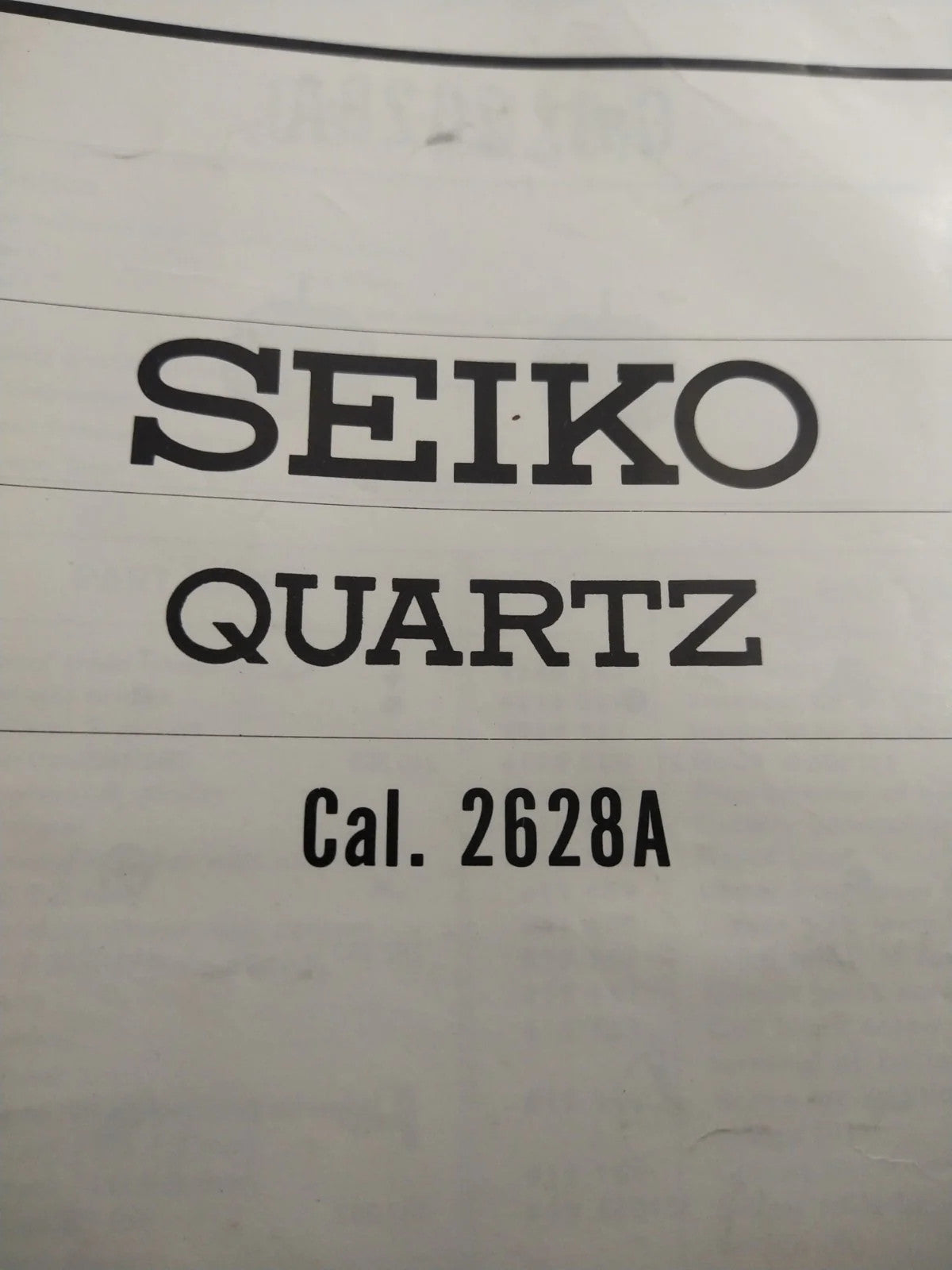 NOS Circuit Plock Seiko Cal / 2628A /2626A/2626BPart . 4001 270
