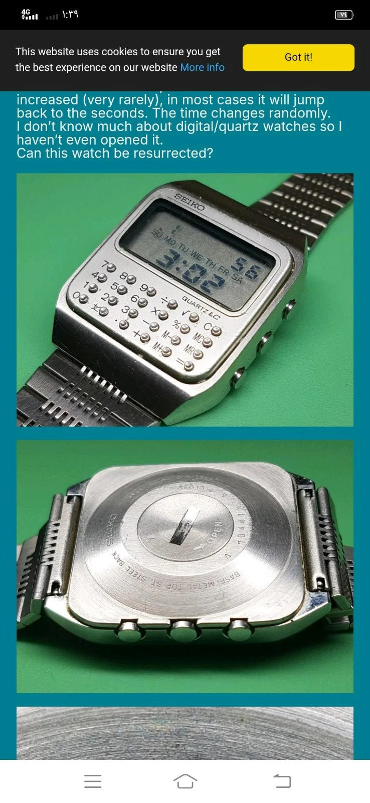 NOS Seiko original circuit Cal/C153/ part . 4001 611 /Price for one piece