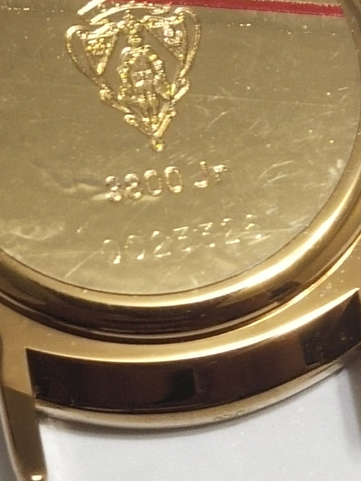 GUCCI Original / Complete Case/ Part No. 102.3800./ 3800jr Gold color 