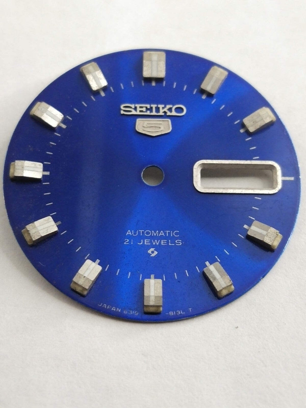 Original Seiko 5 Dial 6319-813LT light blue / used