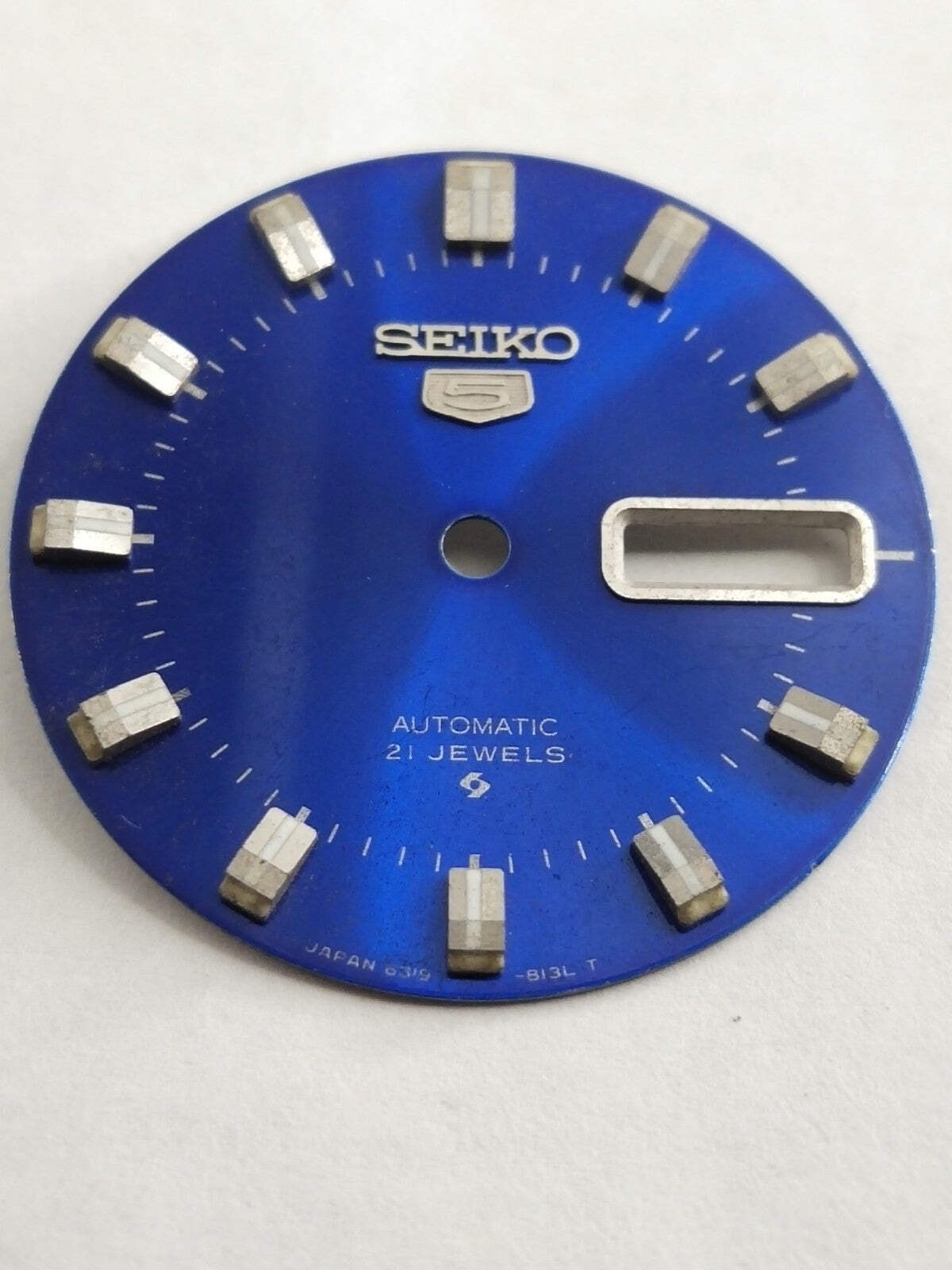Original Seiko 5 Dial 6319-813LT light blue / used