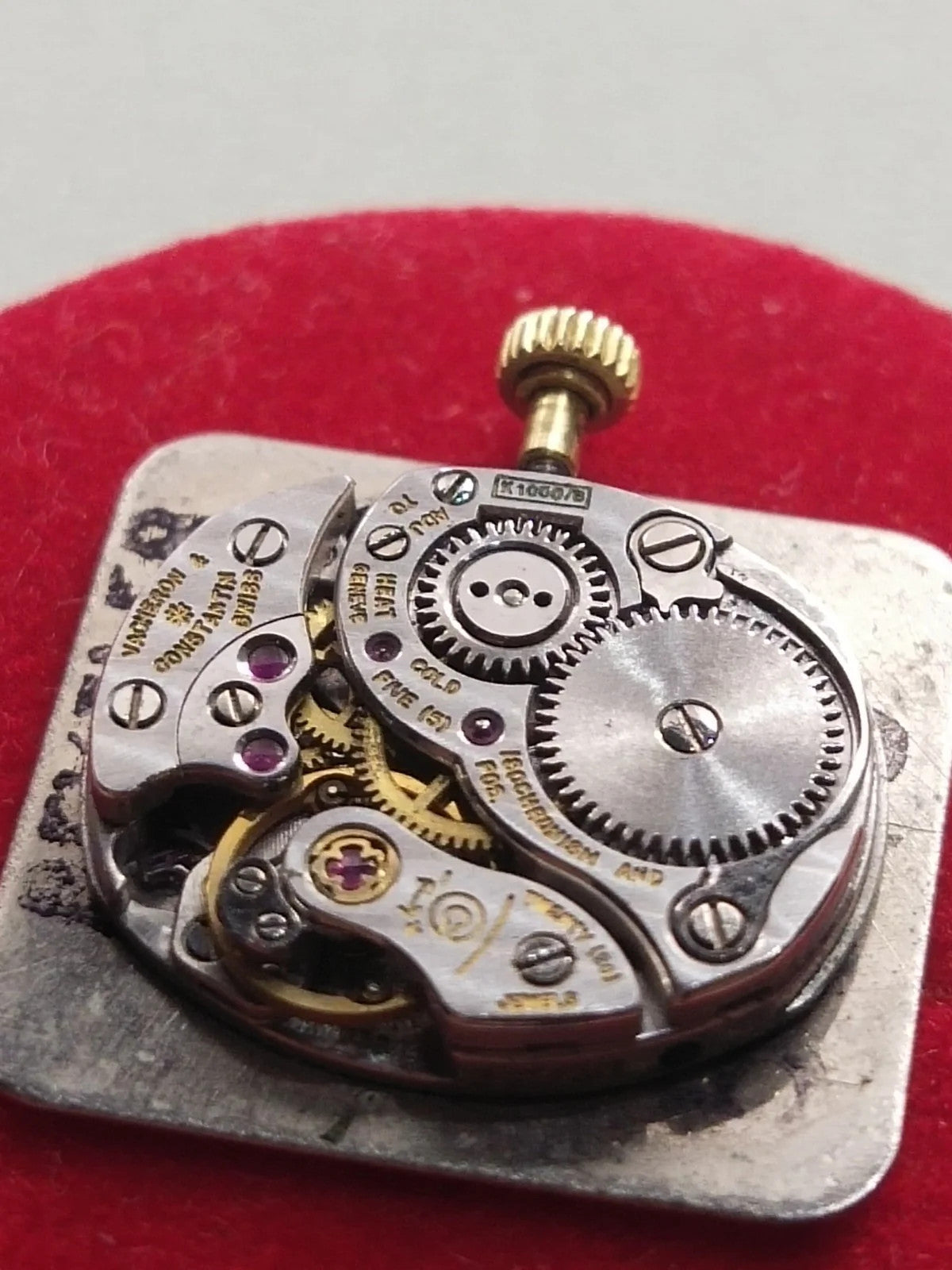 Vacheron Constantin movement /K1060B/ crown dial hands, used, fully working