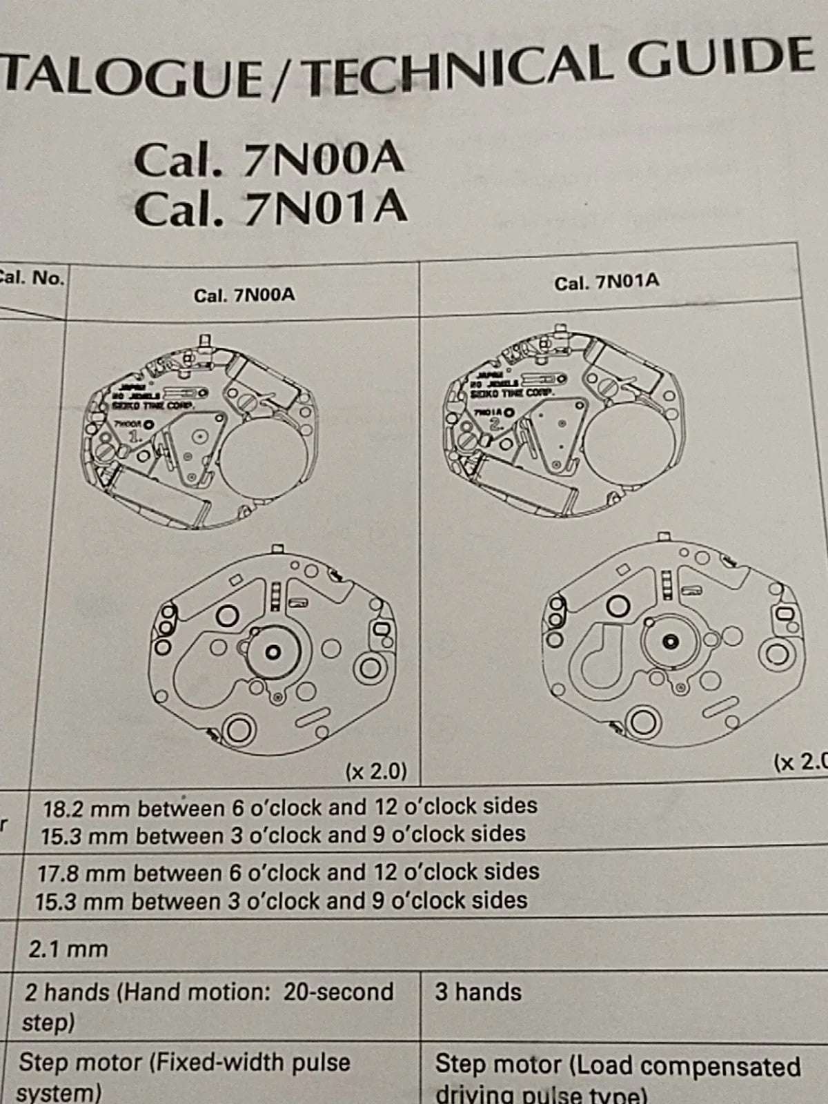 NOS Seiko circuit cal / 7N00A/7N01A Part . 4000 812
