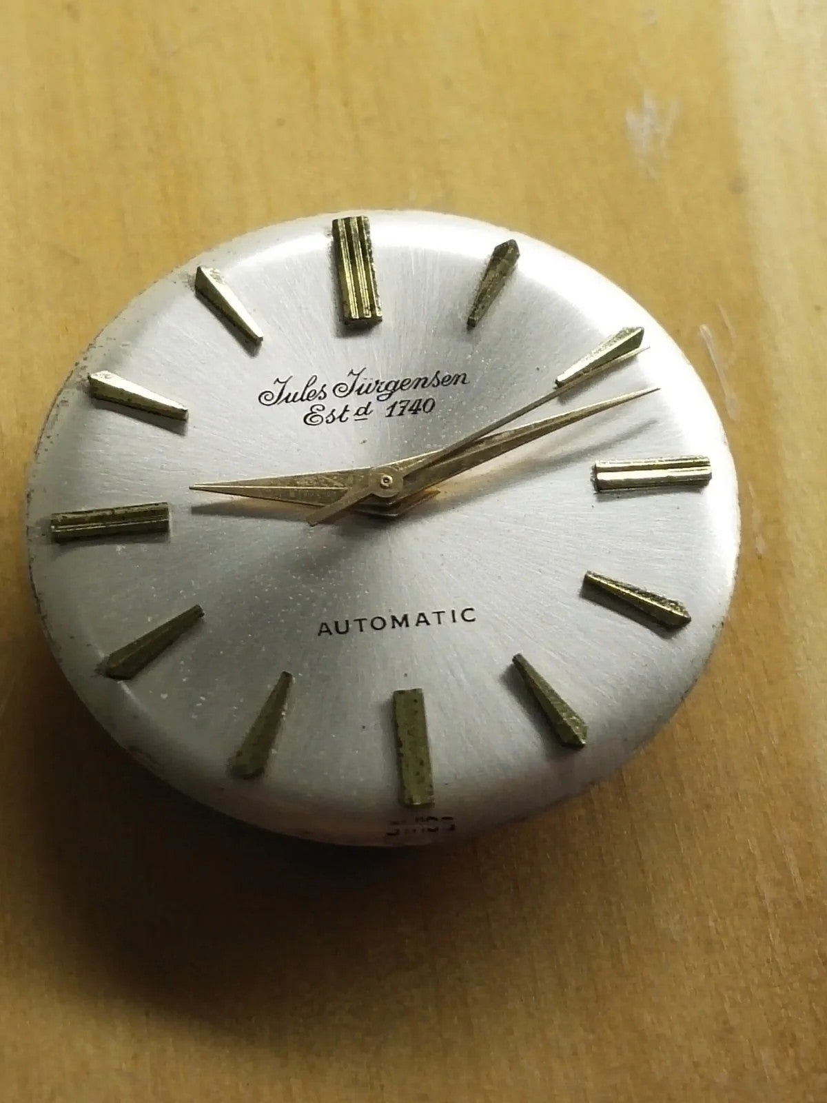 Automatic movement 47034 with dial and hands, used, complete working condition