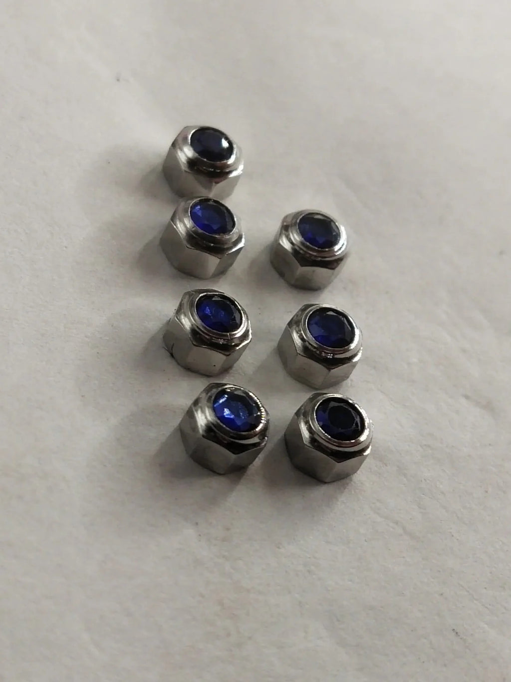 Original Cartier Santos Stainles Steel Crown/4.7 / dark blue stone/Used .....1ps