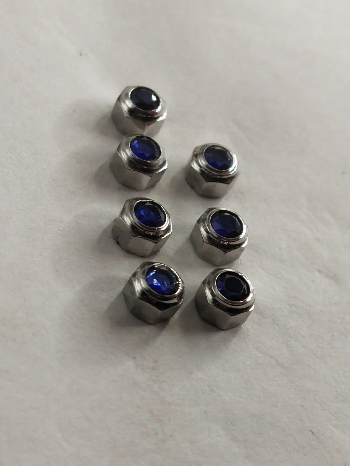 Original Cartier Santos Stainles Steel Crown/4.7 / dark blue stone/Used .....1ps