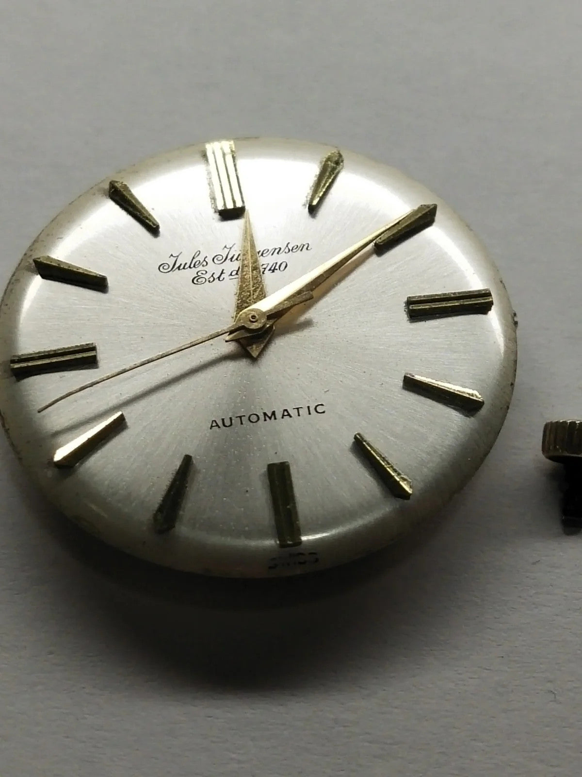 Automatic movement 47034 with dial and hands, used, complete working condition