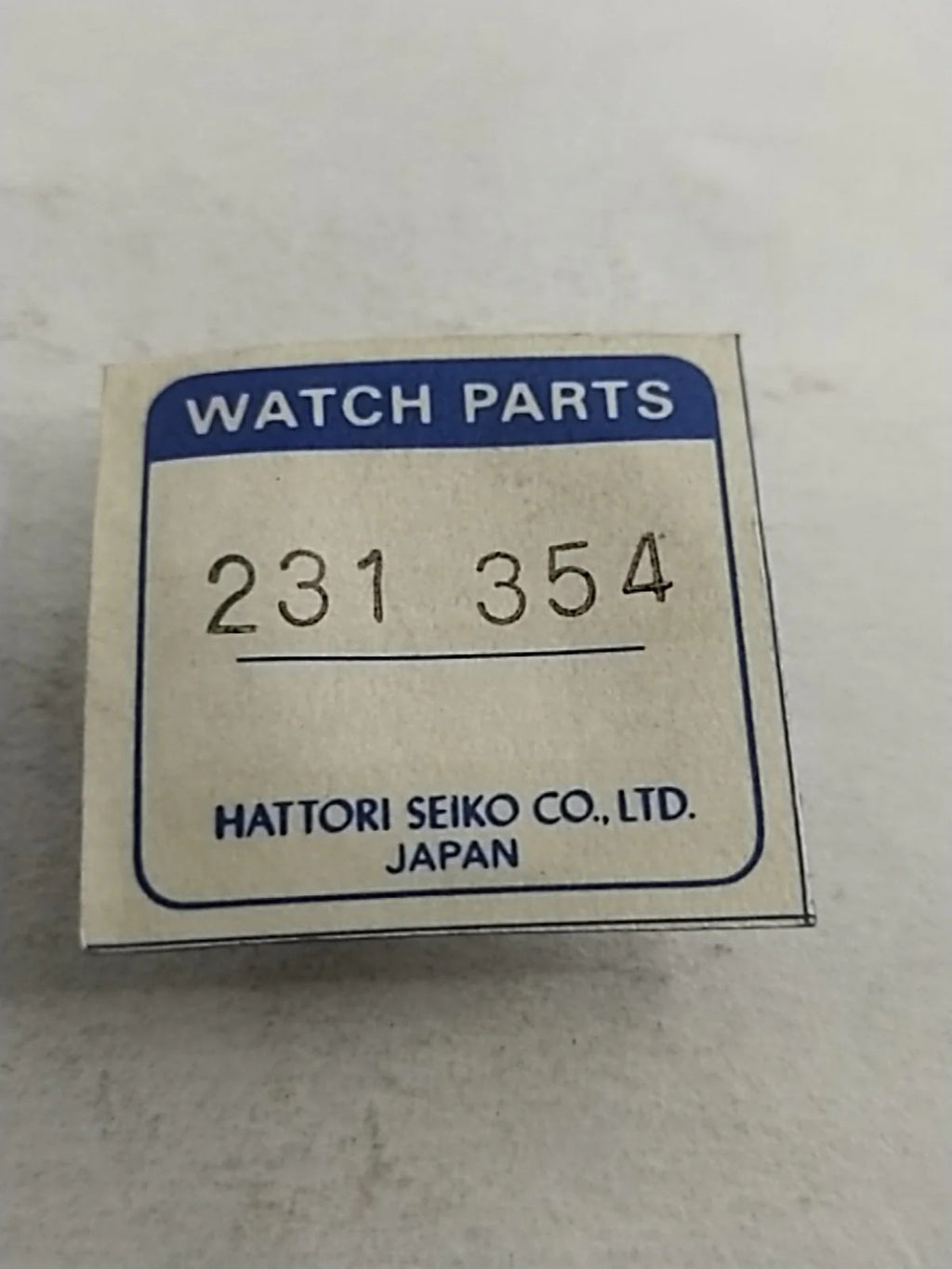 NOS Seiko Parts 231 354
