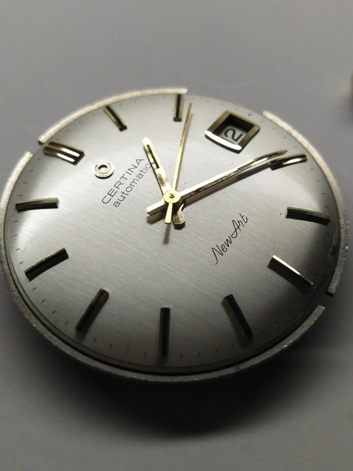 Certina 25-651 Movement with Dial, Hands and Crown / Good working condition/Use