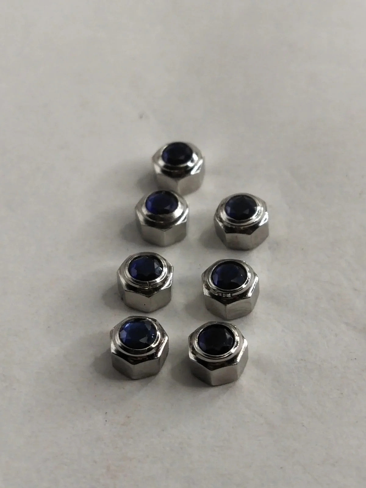 Original Cartier Santos Stainles Steel Crown/4.7 / dark blue stone/Used .....1ps