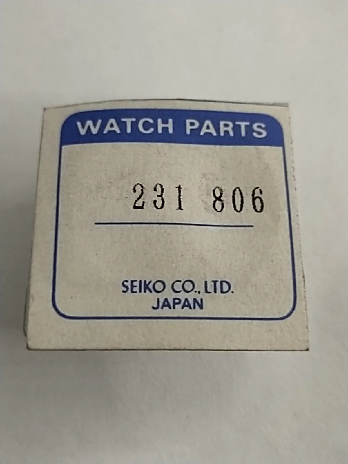 NOS Seiko Parts 231 806