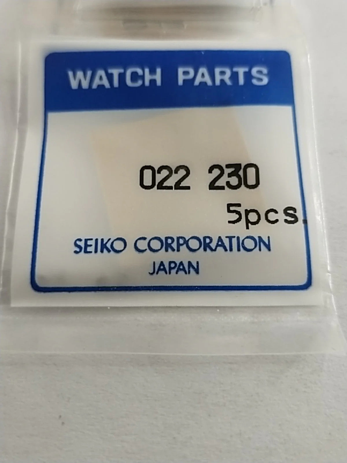 ORIGINAL SEIKO PARTS / Part . 022 230/ 5 screws