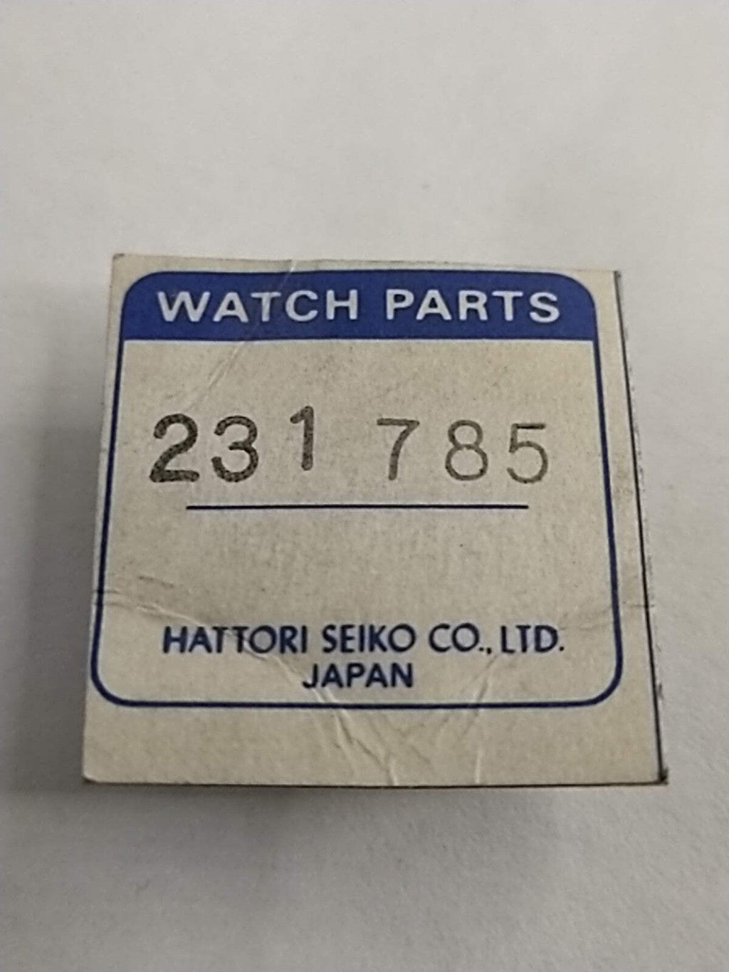 NOS Seiko Parts 231 785