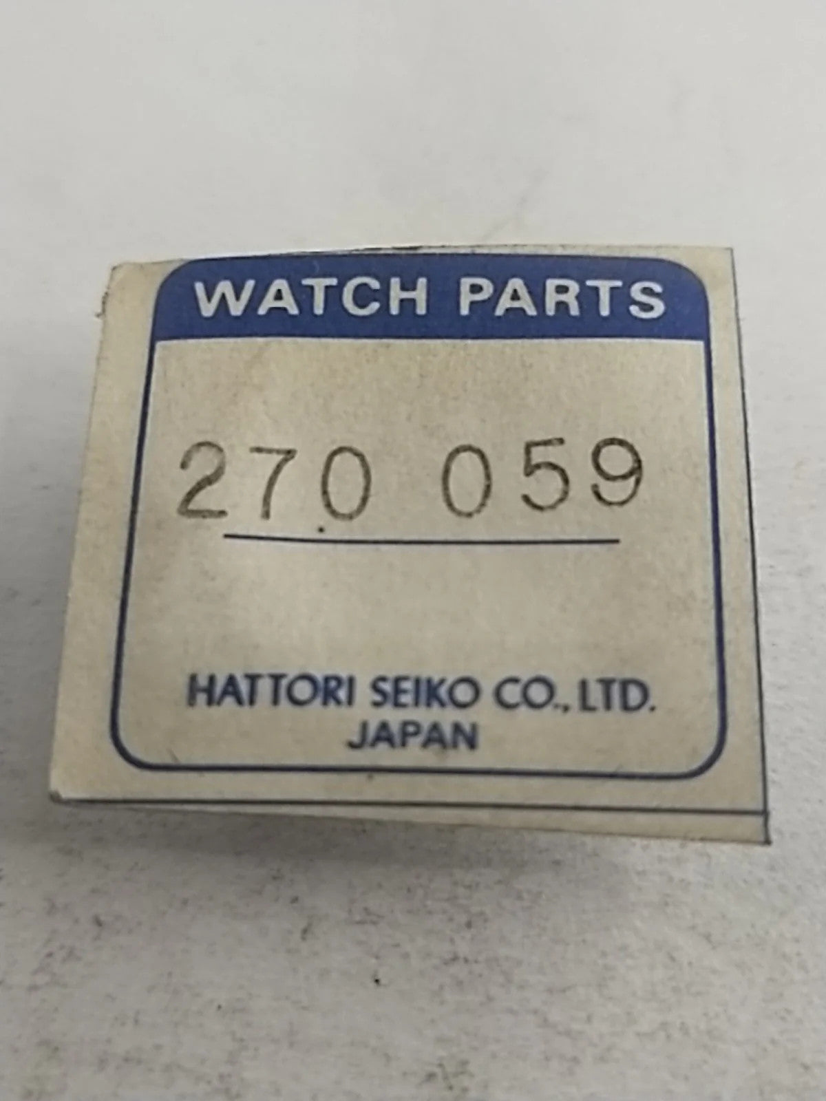 NOS Seiko Parts 270 059