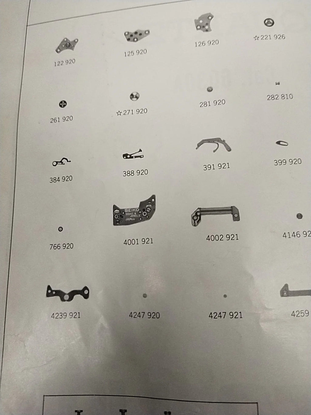 NOS Circuit Plock Seiko Cal / 6030A Part . 4001 921