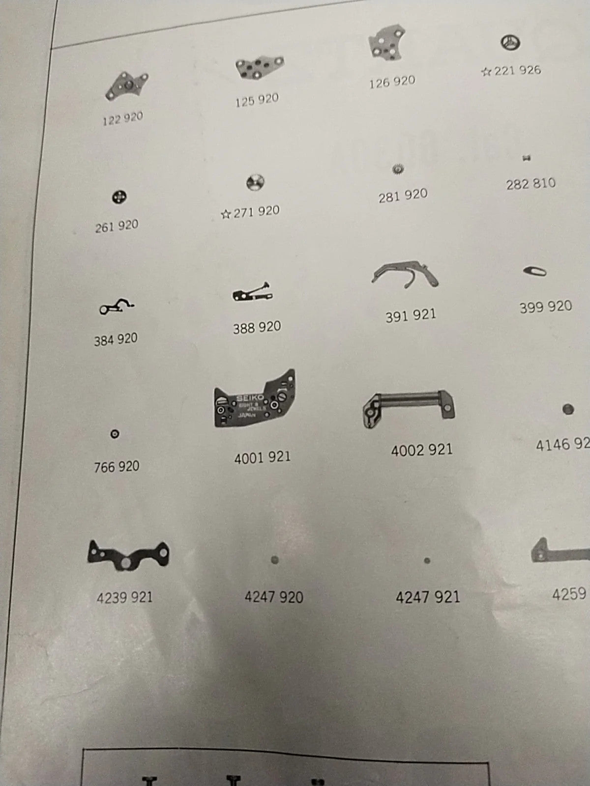 NOS Circuit Plock Seiko Cal / 6030A Part . 4001 921