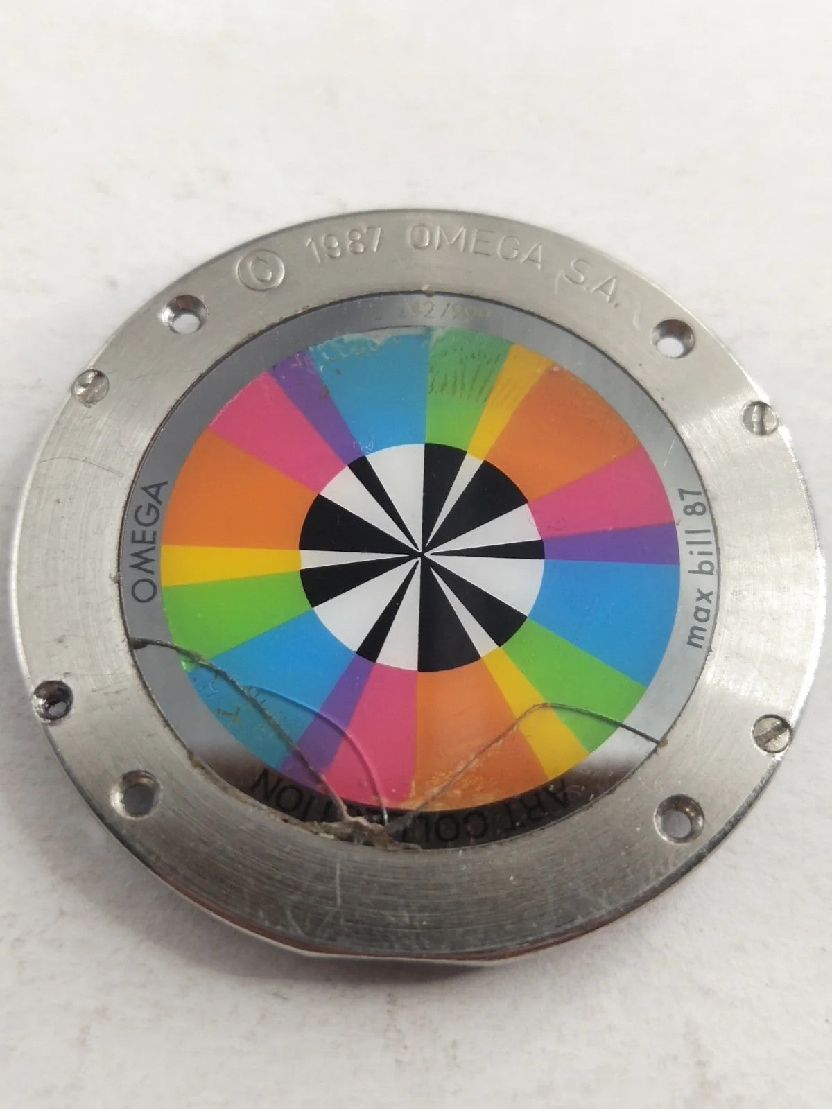 Original back cover Omega Art Collection Limited Edition /196 0 430/596 0 430/us