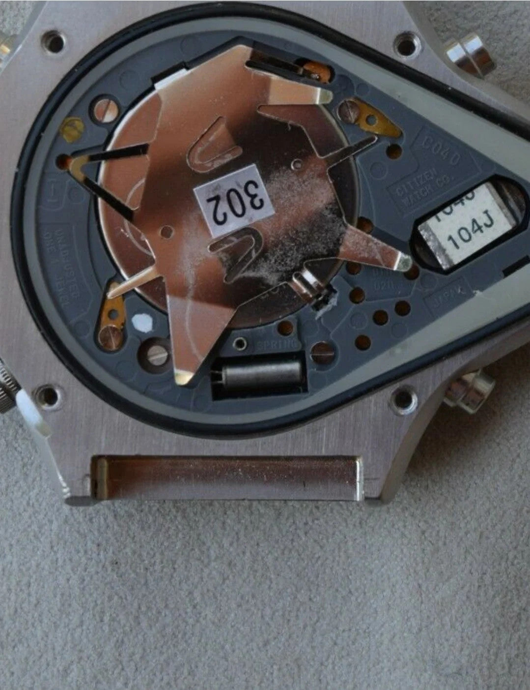 citizen circuit and display vintage new old stock for movement C040/C046