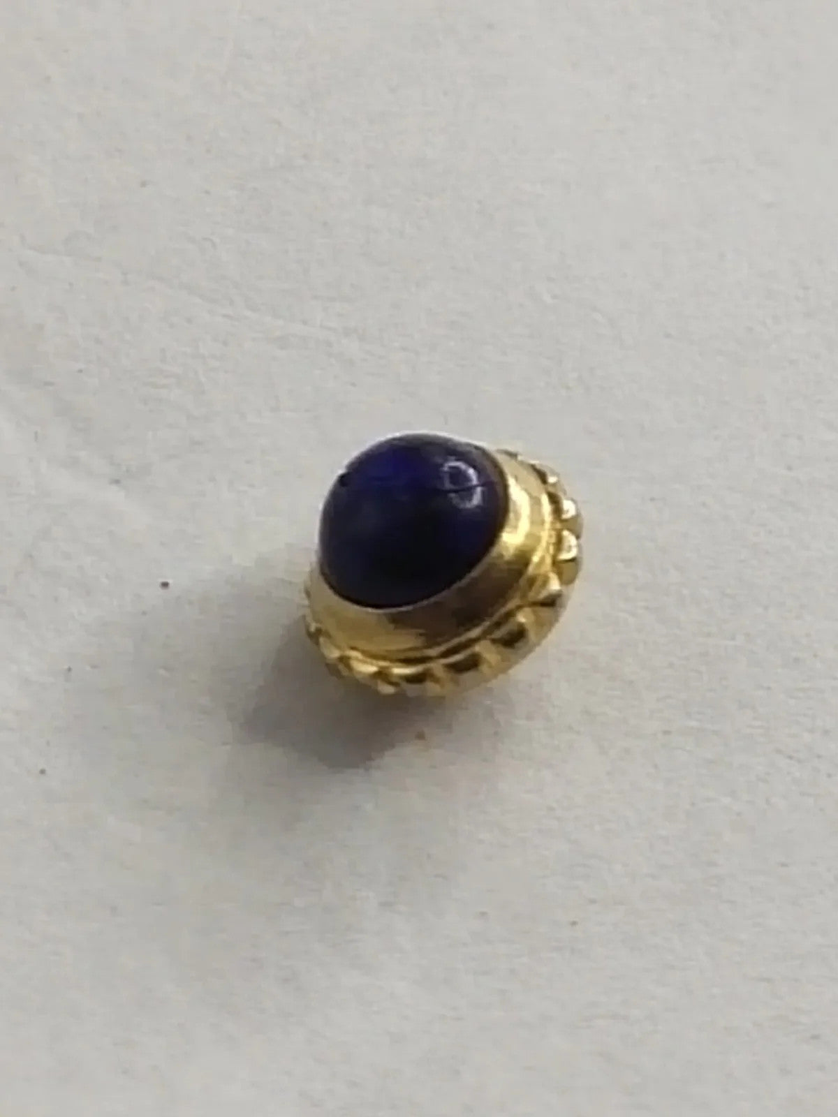 Original Cartier Crown With blue stone for Tank Must/ 4.5mm/ used