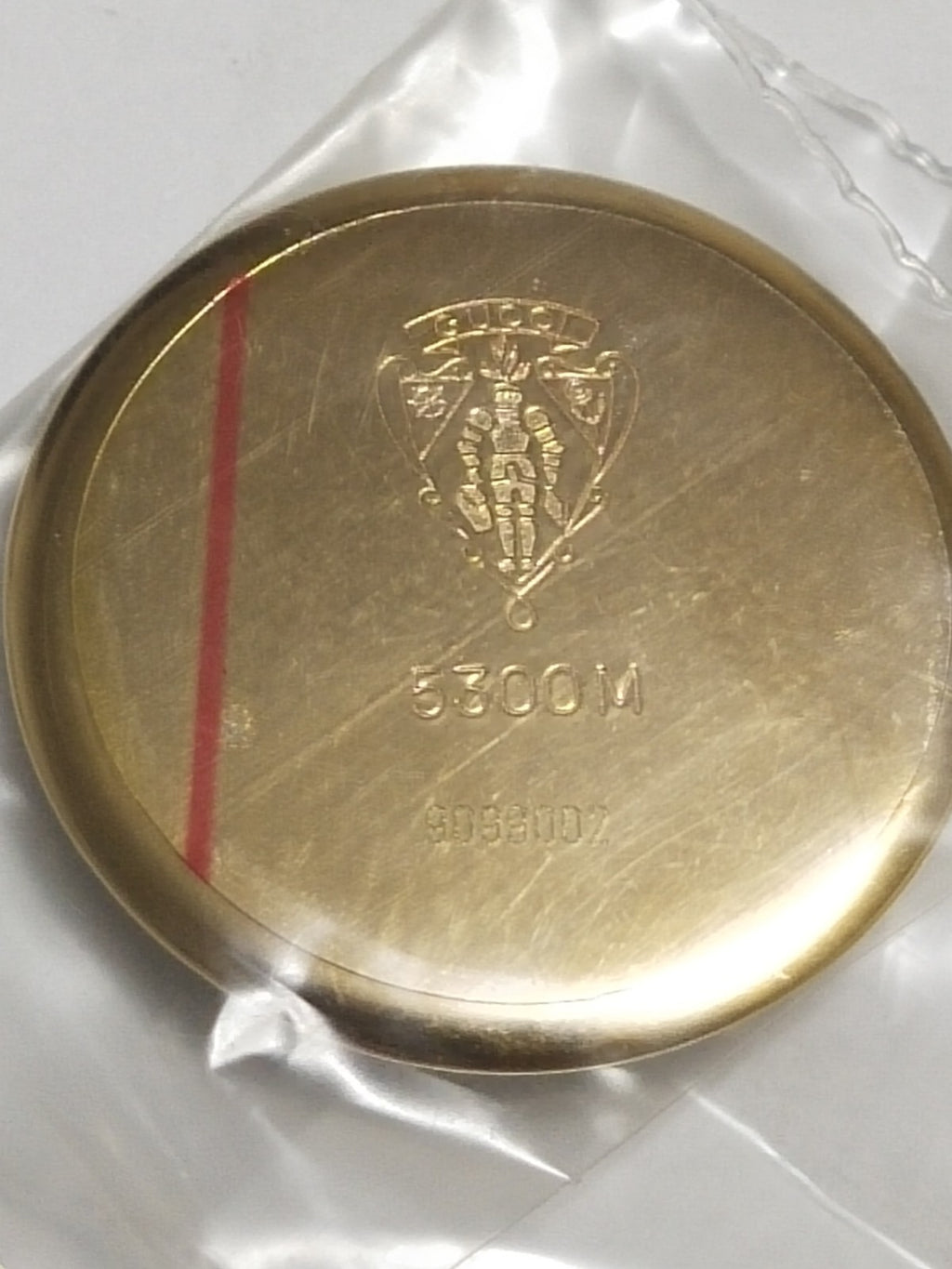 GUCCI Original /  Case Back/ Part No. 5300M/ Gold color 