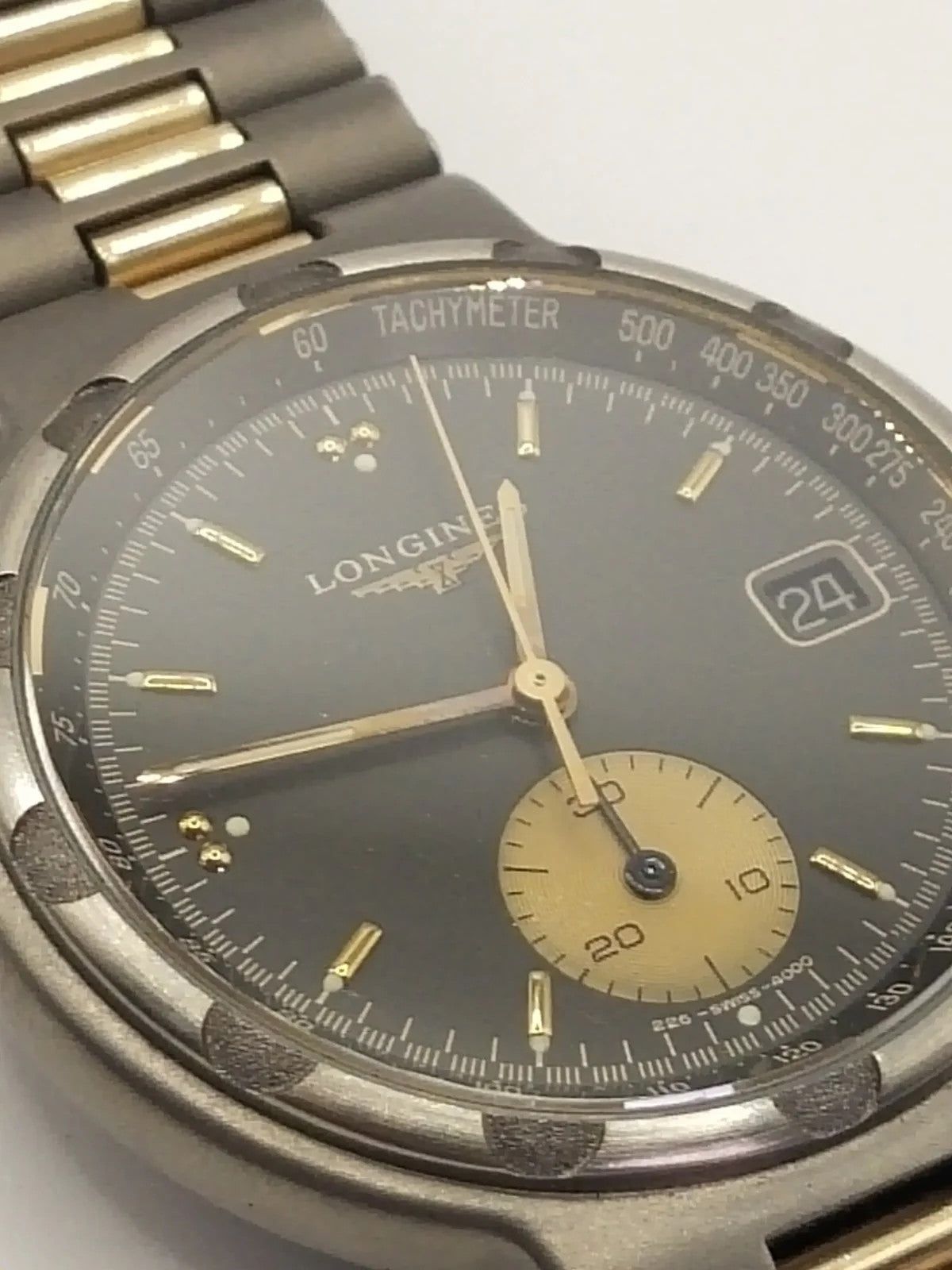RAR new LONGINES CONQUEST MODELE DEPOSE GENTS One-push chronograph