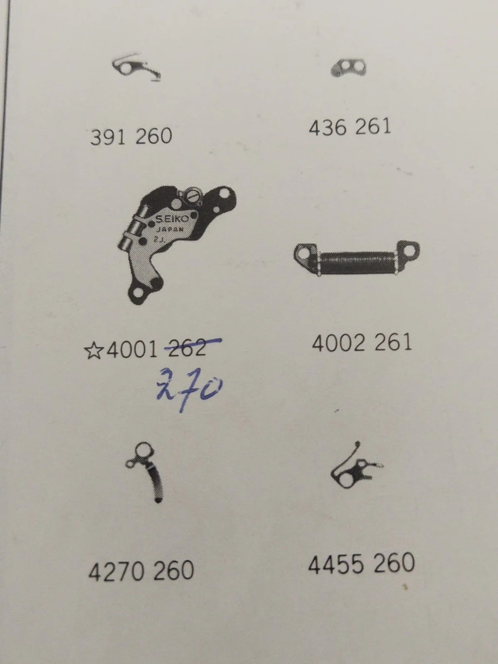 NOS Circuit Plock Seiko Cal / 2622A /Part . 4001 270