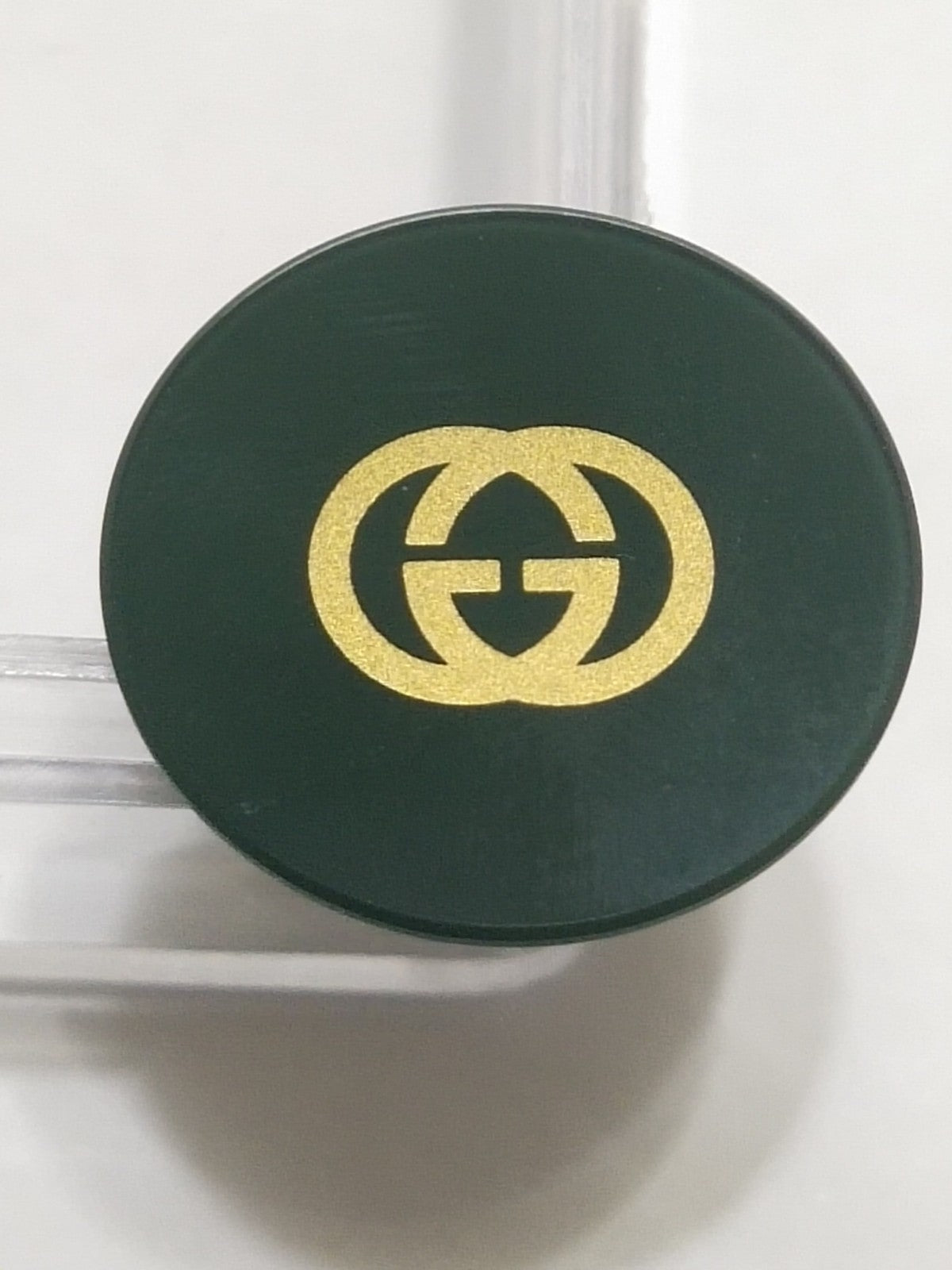 GUCCI Original /Glass for   Case Back / Part No. 153.014/ green color 