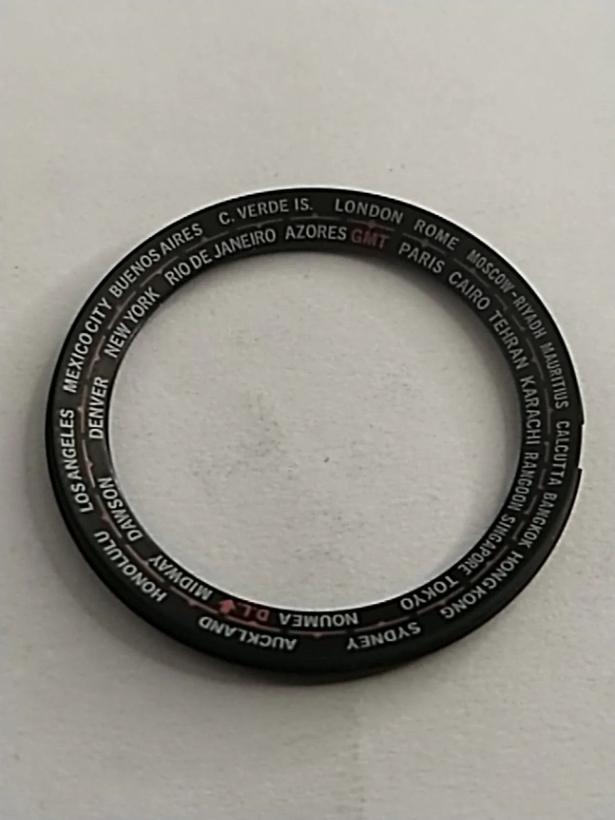 NOS Seiko original INNER DIAL RING World time Part . 86039932 /FOR 8603_9902
