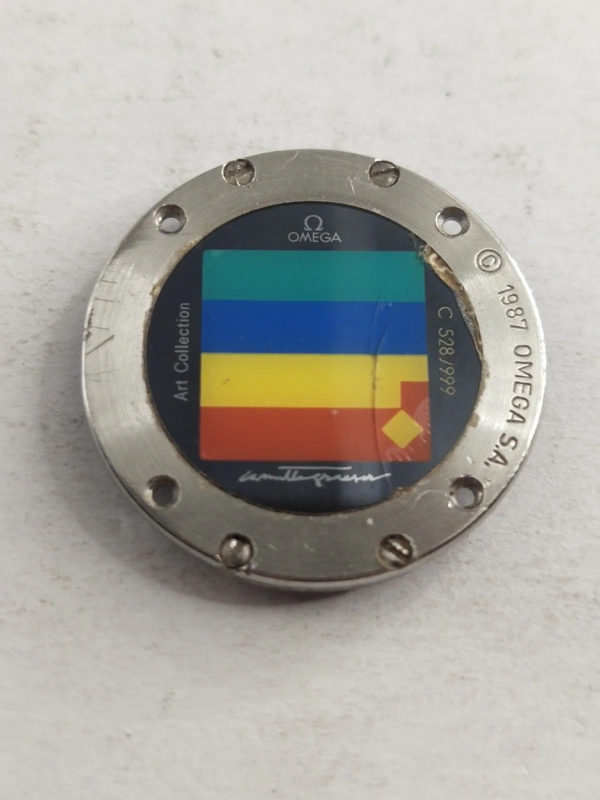 Original back cover Omega Art Collection Limited Edition /595 0 420/us