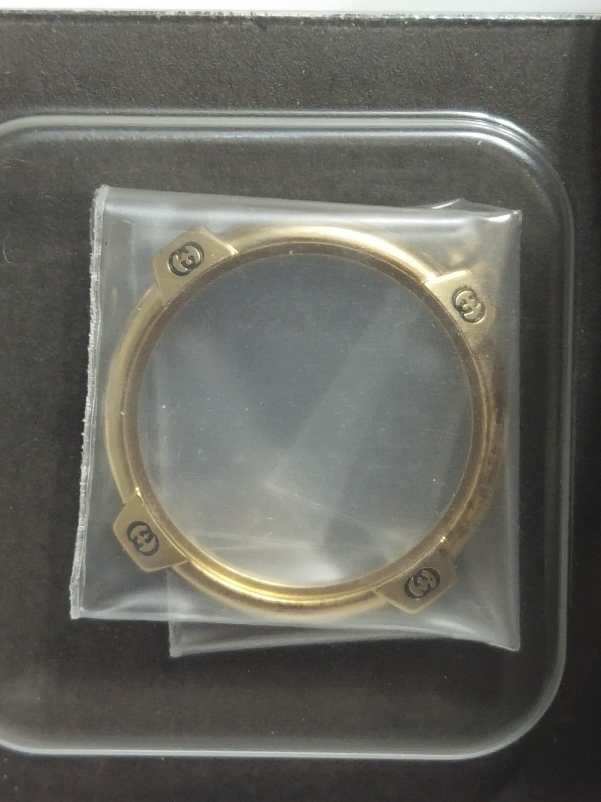 GUCCI Original / Plated Bezel w/Cystal/ Part No. 150.9000.2/ Gold color 
