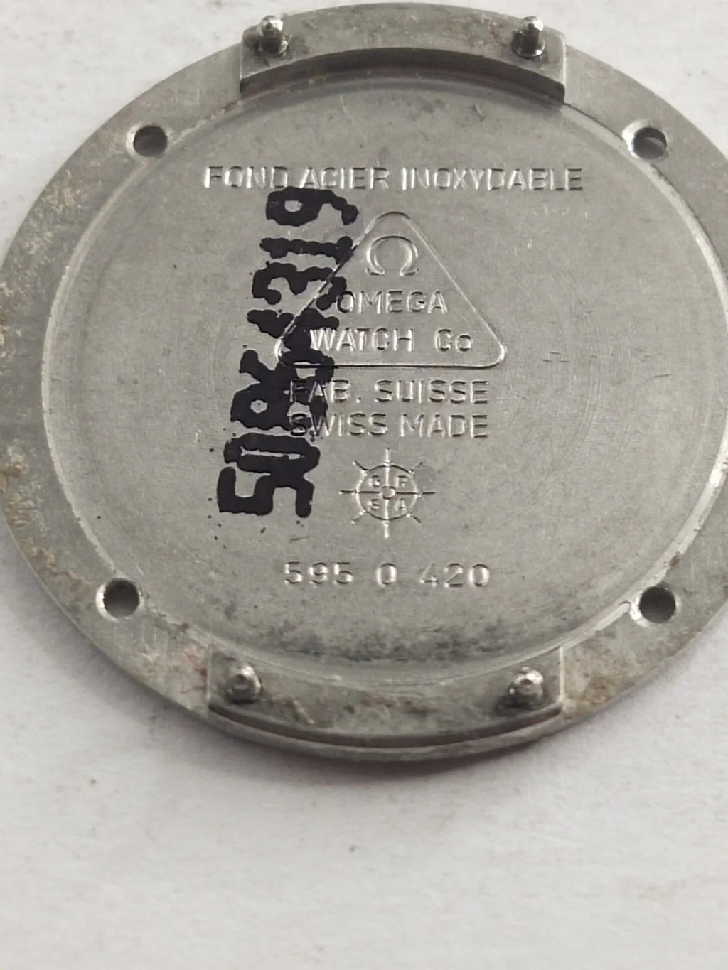 Original back cover Omega Art Collection Limited Edition /595 0 420/us