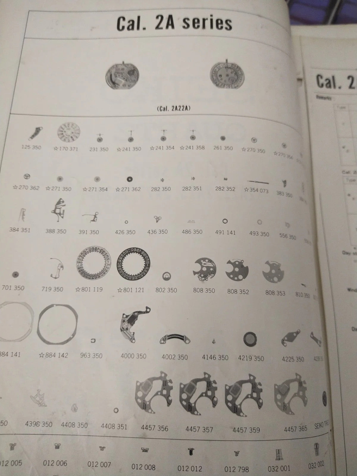 NOS Seiko original circuit part . 4000 350 /Cal . 2A32A/2A22/23/27/29