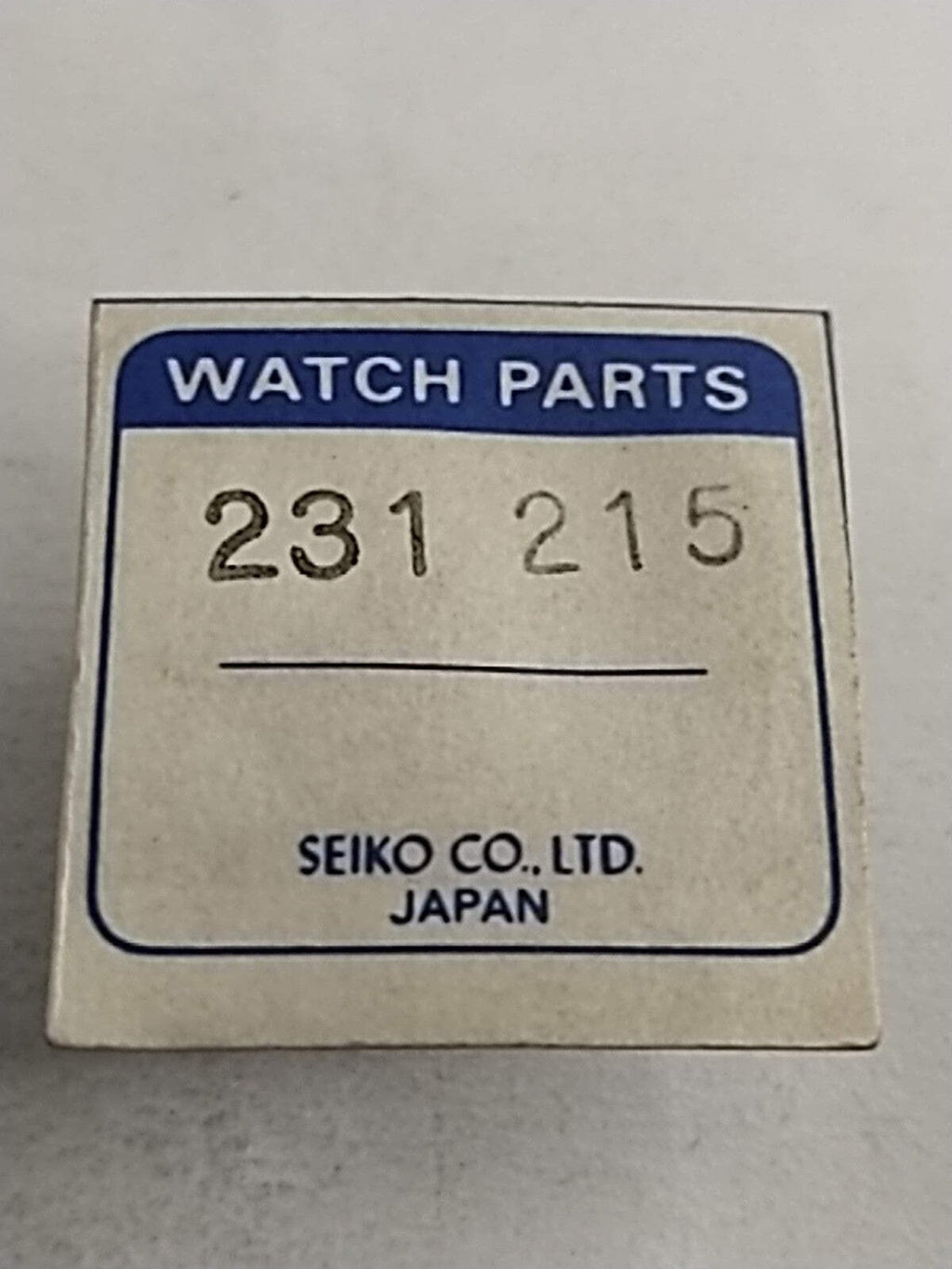 NOS Seiko Parts 231 215