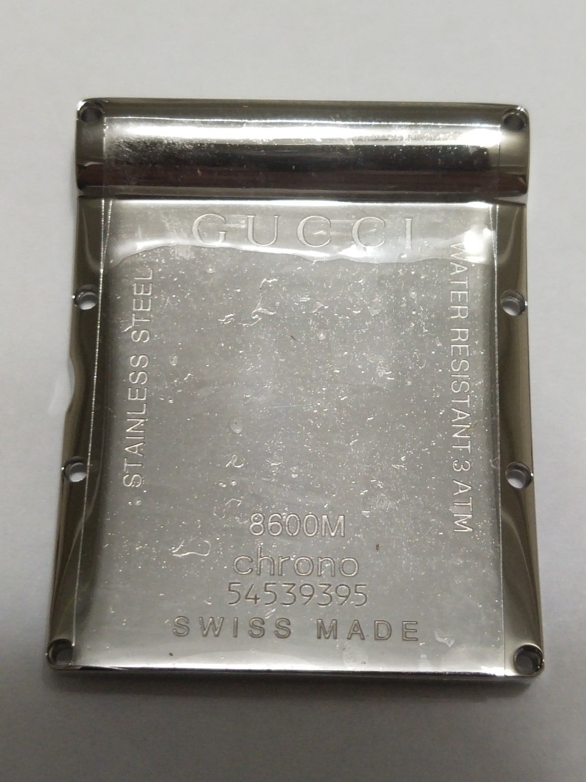 GUCCI Original /  Case Back/ Part No. 8600M Chrono
