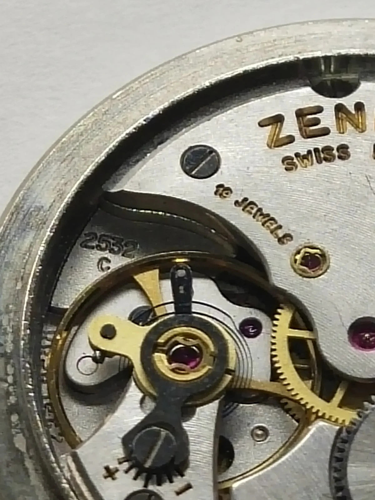 Zenith Manual /2523C/ Movement Used working With dial and hands