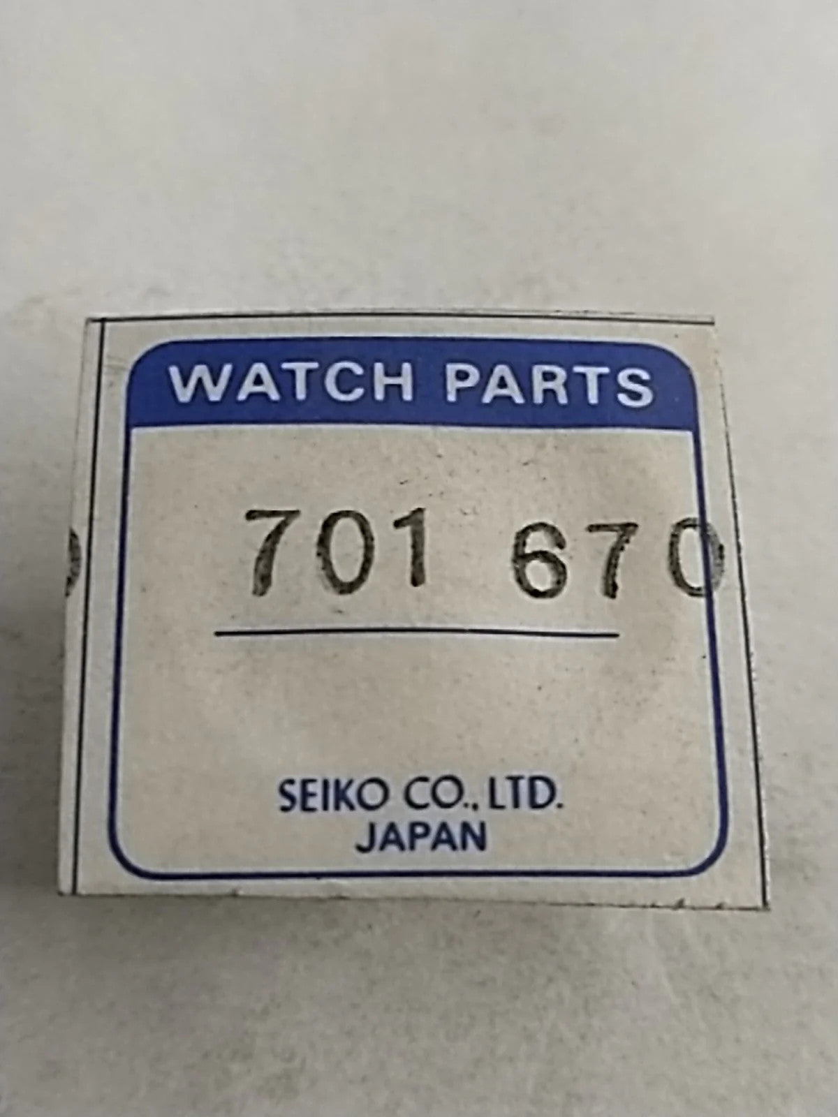 NOS Seiko Parts 701 670