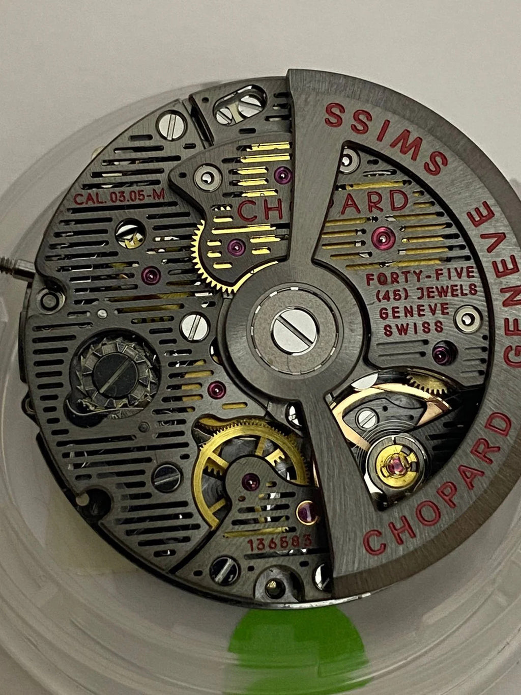 Chopard Skeleton Black Edition chronograph Movement Cal 03-05-M New