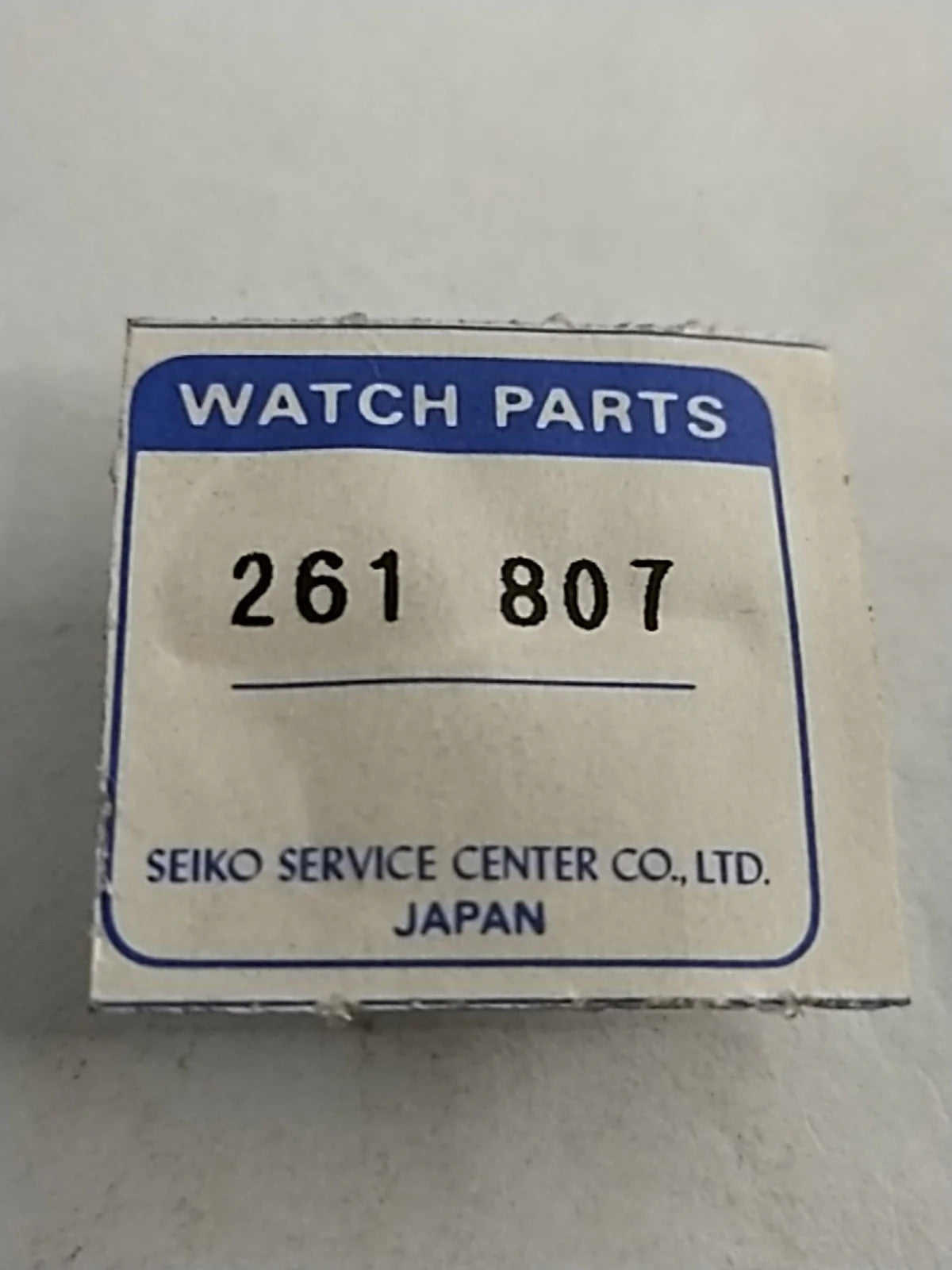 NOS Seiko Parts 261 807