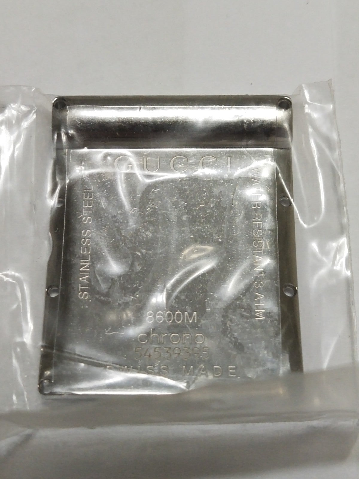 GUCCI Original /  Case Back/ Part No. 8600M Chrono