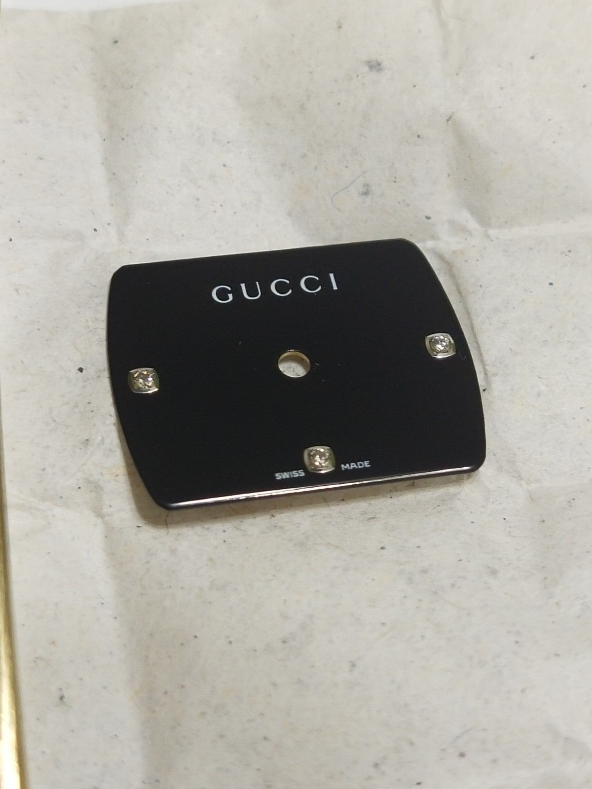 GUCCI Original / Dail  diamond/ Part No. YD05258 / black color 